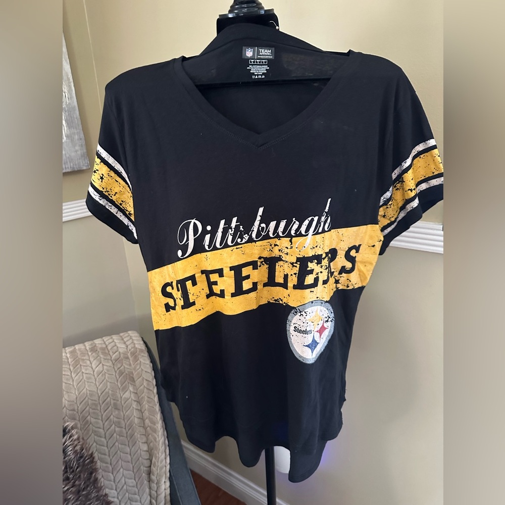 Steelers, NFL team apparel T-shirt, size large good condition p/p 21